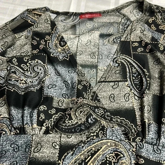 Vtg,fairy,velvety,open tie sleeve top,XS, surplice,fairygoth,festival,cosplay - Picture 10 of 15